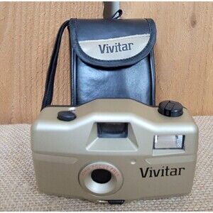 Vintage Vivitar 35mm Focus Free Camera with Case
